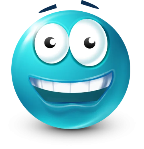 🤩 Стикер «Teal Face» для Telegram