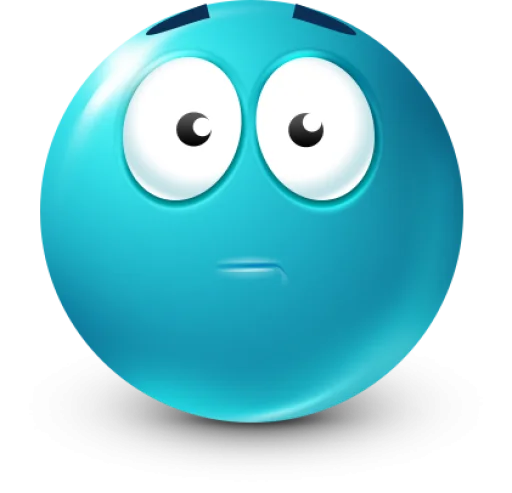 🤩 Стикер «Teal Face» для Telegram