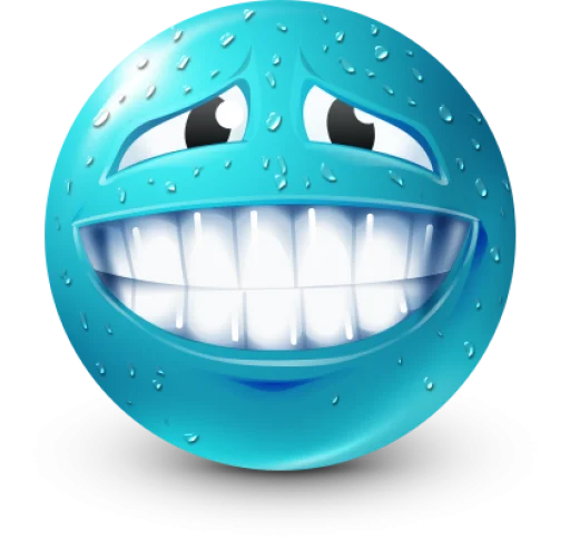 😁 Стикер «Teal Face» для Telegram