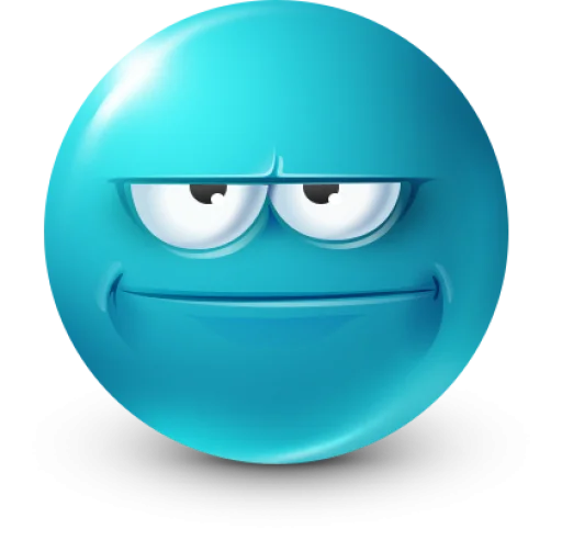🤩 Стикер «Teal Face» для Telegram