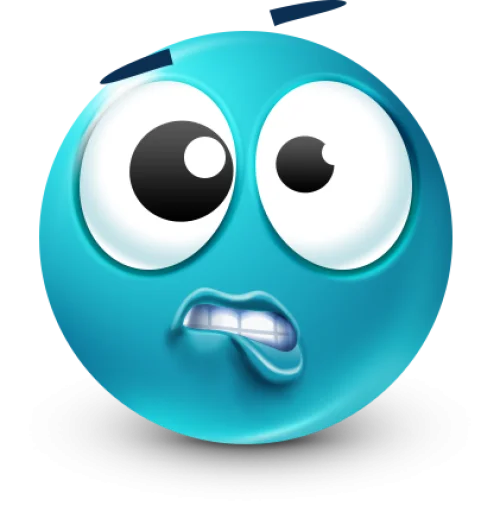 🤩 Стикер «Teal Face» для Telegram