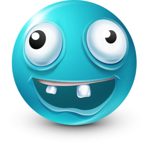 🤩 Стикер «Teal Face» для Telegram