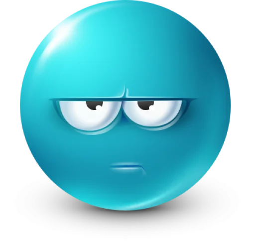 🤩 Стикер «Teal Face» для Telegram