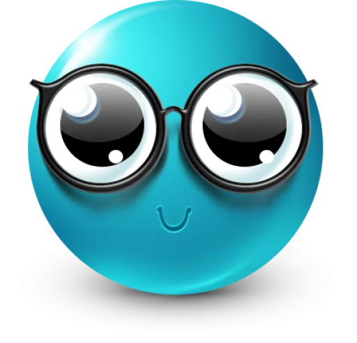 🤩 Стикер «Teal Face» для Telegram