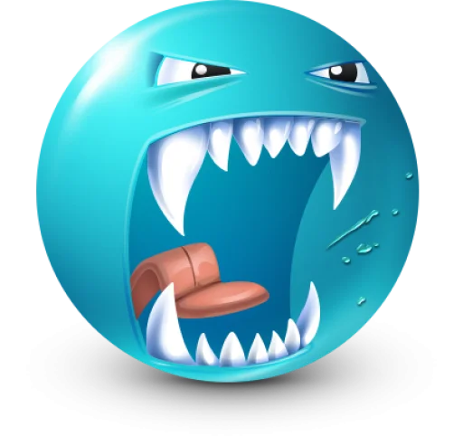 🤩 Стикер «Teal Face» для Telegram