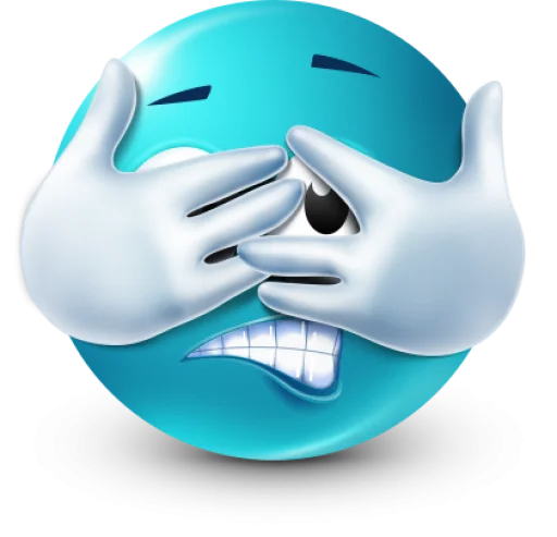 🤩 Стикер «Teal Face» для Telegram