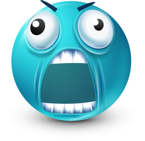 🤩 Стикер «Teal Face» для Telegram