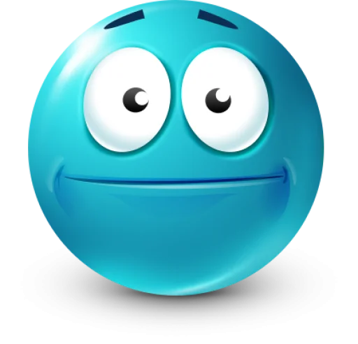 🤩 Стикер «Teal Face» для Telegram