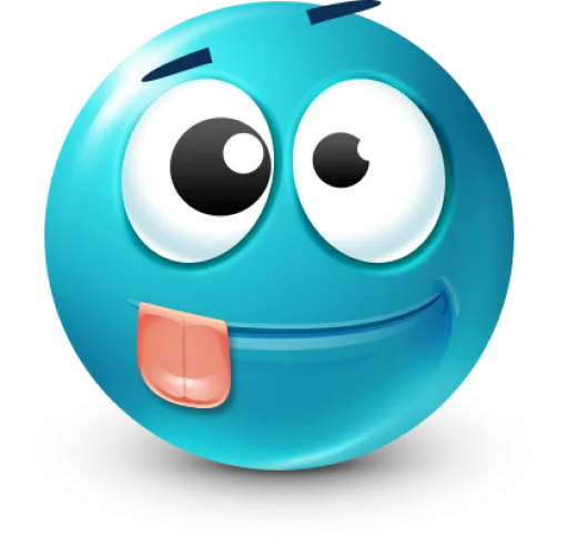 🤩 Стикер «Teal Face» для Telegram