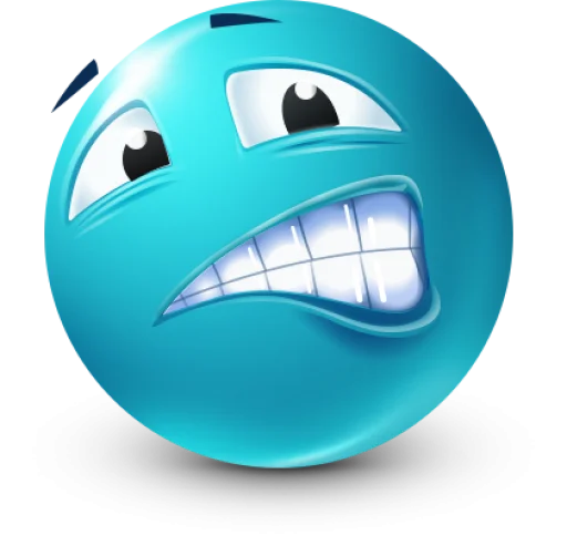 🤩 Стикер «Teal Face» для Telegram