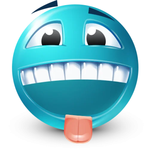 😋 Стикер «Teal Face» для Telegram