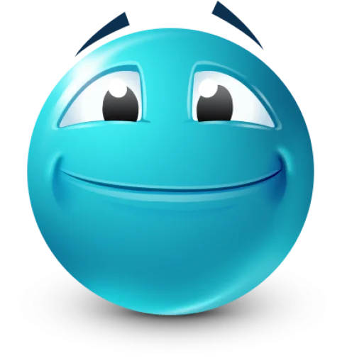 🤩 Стикер «Teal Face» для Telegram