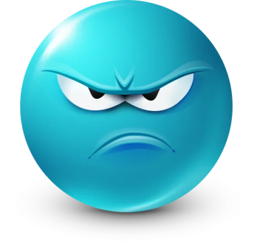 🤩 Стикер «Teal Face» для Telegram