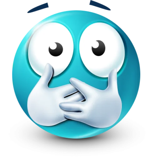 🤩 Стикер «Teal Face» для Telegram