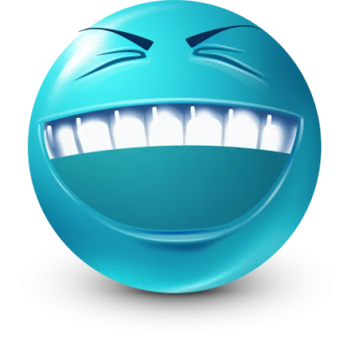 🤩 Стикер «Teal Face» для Telegram