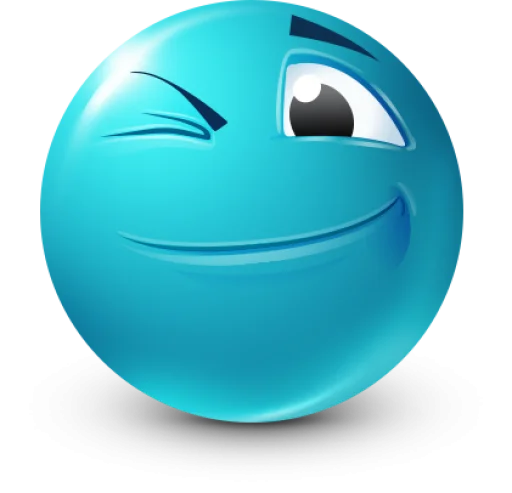 😉 Стикер «Teal Face» для Telegram
