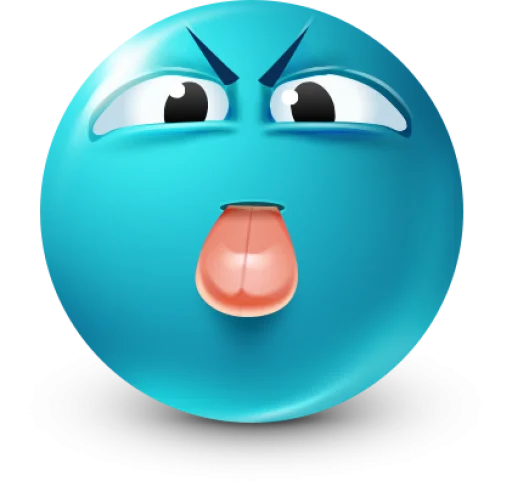 🤩 Стикер «Teal Face» для Telegram