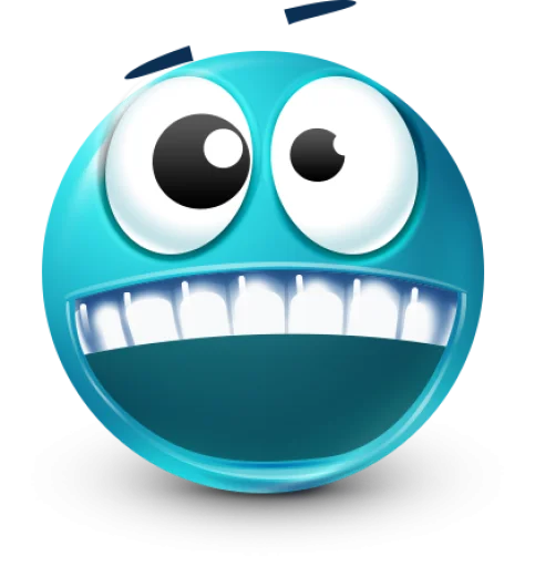 🤩 Стикер «Teal Face» для Telegram