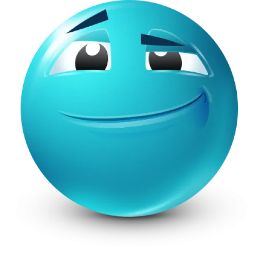 🙂 Стикер «Teal Face» для Telegram