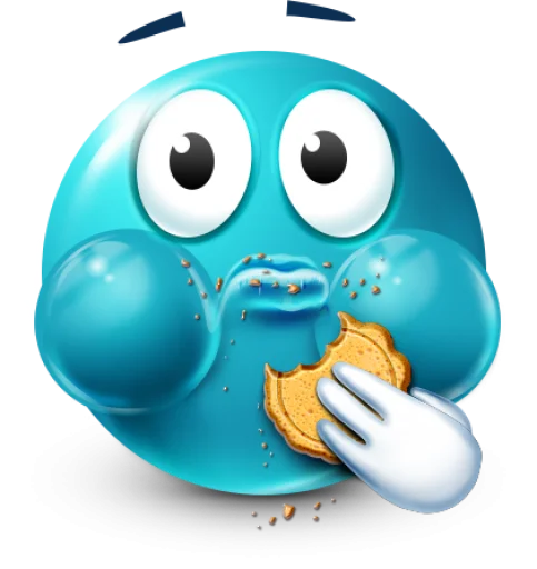 🤩 Стикер «Teal Face» для Telegram