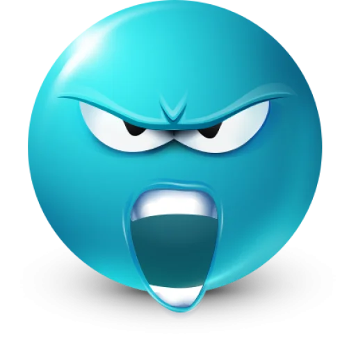 🤩 Стикер «Teal Face» для Telegram