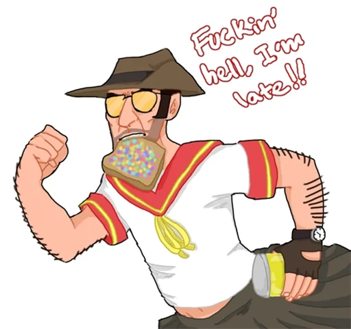 😋 Стикер «Team Fortress» для Telegram