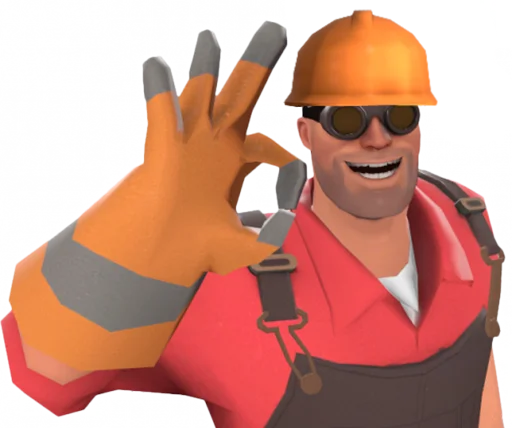 👌 Стикер «Team Fortress» для Telegram