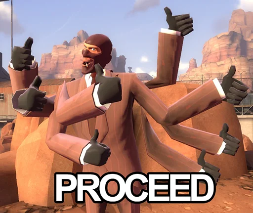 👍 Стикер «Team Fortress» для Telegram
