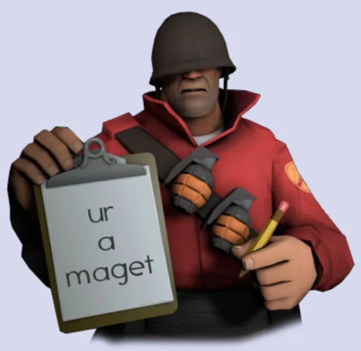 🖕 Стикер «Team Fortress» для Telegram
