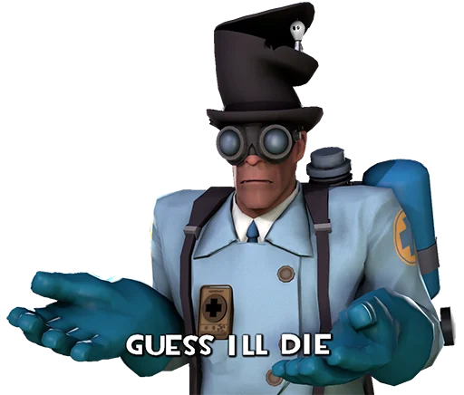 😵 Стикер «Team Fortress» для Telegram