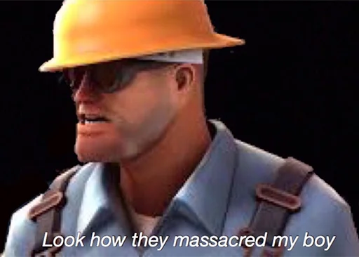 😡 Стикер «Team Fortress» для Telegram