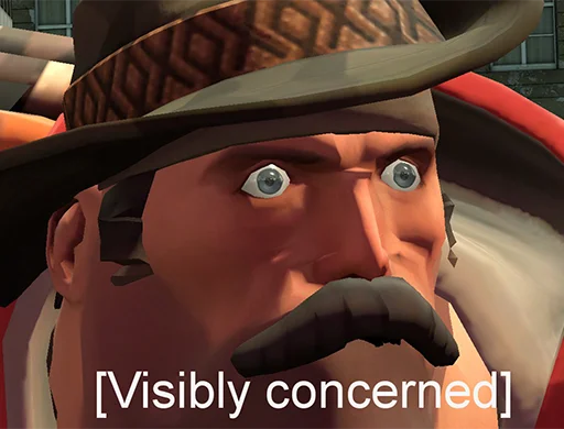 😥 Стикер «Team Fortress» для Telegram