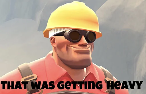 🙂 Стикер «Team Fortress» для Telegram