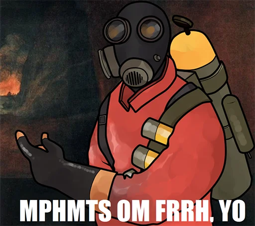 🔥 Стикер «Team Fortress» для Telegram