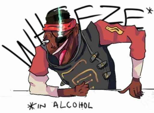 😂 Стикер «Team Fortress» для Telegram
