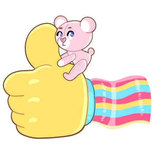 👍 Эмодзи «Мишка Теодор» для Telegram