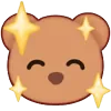 Стикер 8 🤩 Миленькие эмоджи с мишками