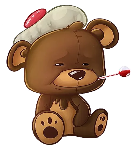 🐻 Стикер «Мишка Teddy» для Telegram