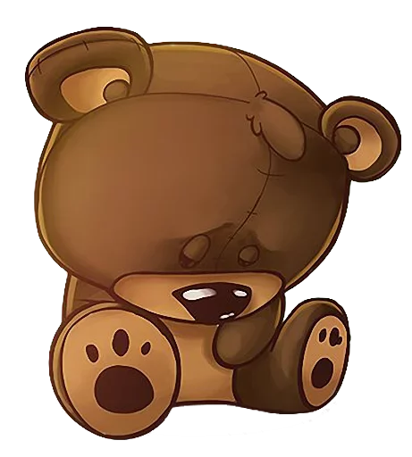 😿 Стикер «Мишка Teddy» для Telegram