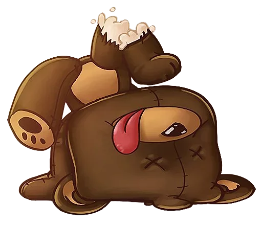 😖 Стикер «Мишка Teddy» для Telegram