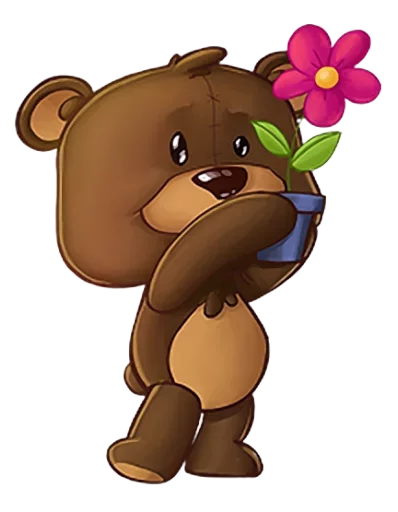 🌹 Стикер «Мишка Teddy» для Telegram