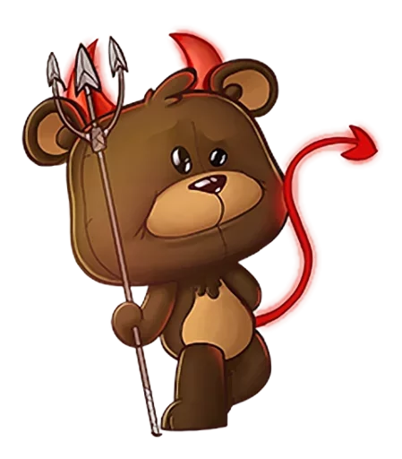 😡 Стикер «Мишка Teddy» для Telegram