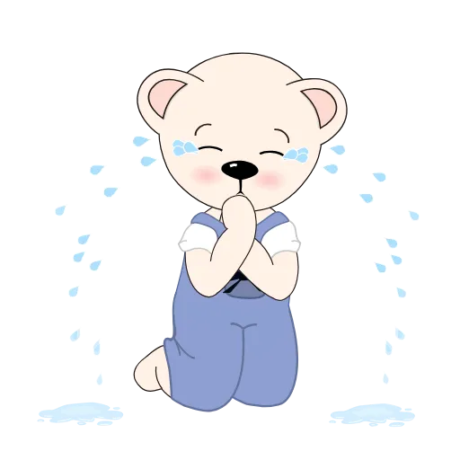 🥲 Стикер «Teddy Tales» для Telegram