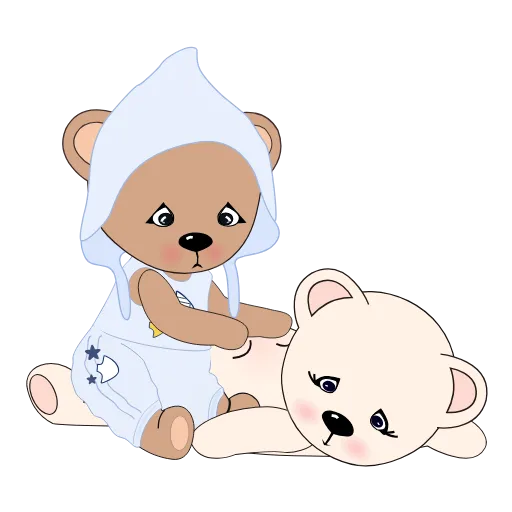 😇 Стикер «Teddy Tales» для Telegram