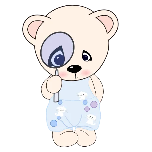 🔍 Стикер «Teddy Tales» для Telegram