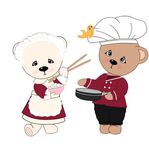 👨‍🍳 Стикер «Teddy Tales» для Telegram