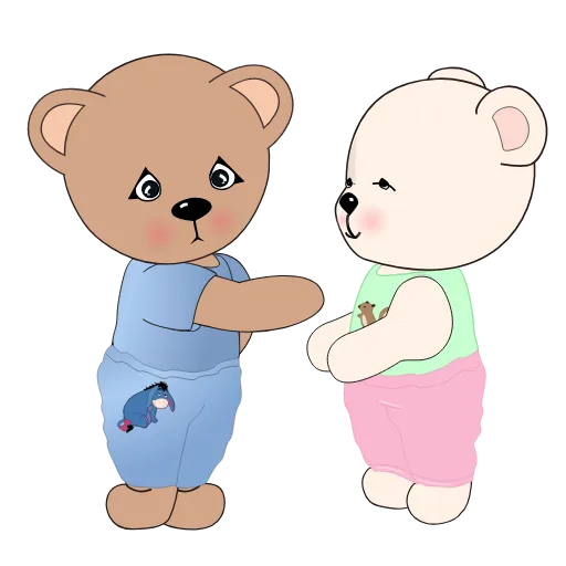 🙏 Стикер «Teddy Tales» для Telegram