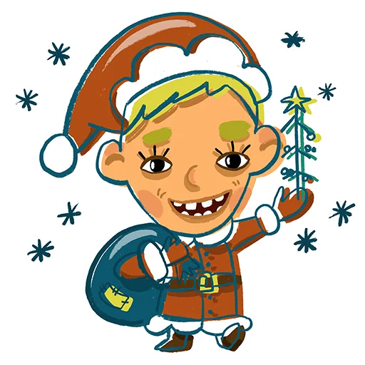 🎅 Стикер «Teen» для Telegram