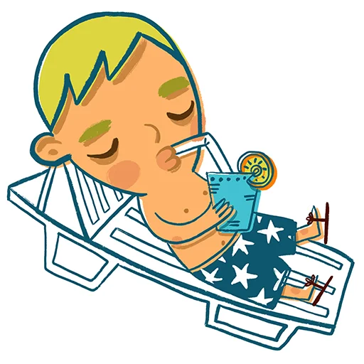 🏖 Стикер «Teen» для Telegram