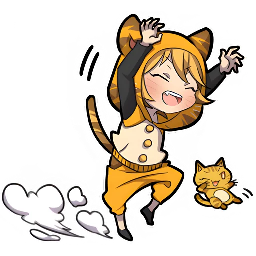🥳 Стикер «Тигренок» для Telegram